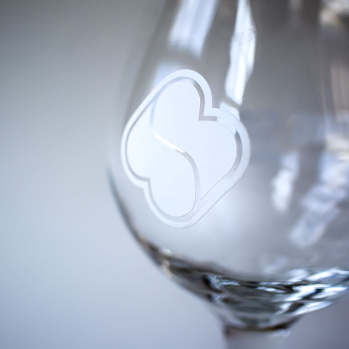 Symbol for craft brewery on drinking glass