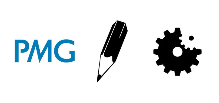 logo and icons for presentations media group